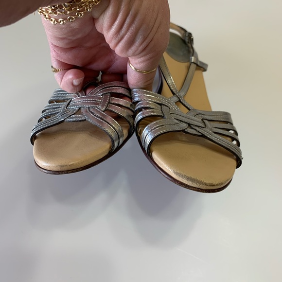 Cole Haan Nike Air silver strappy slingback sandal - Picture 3 of 7